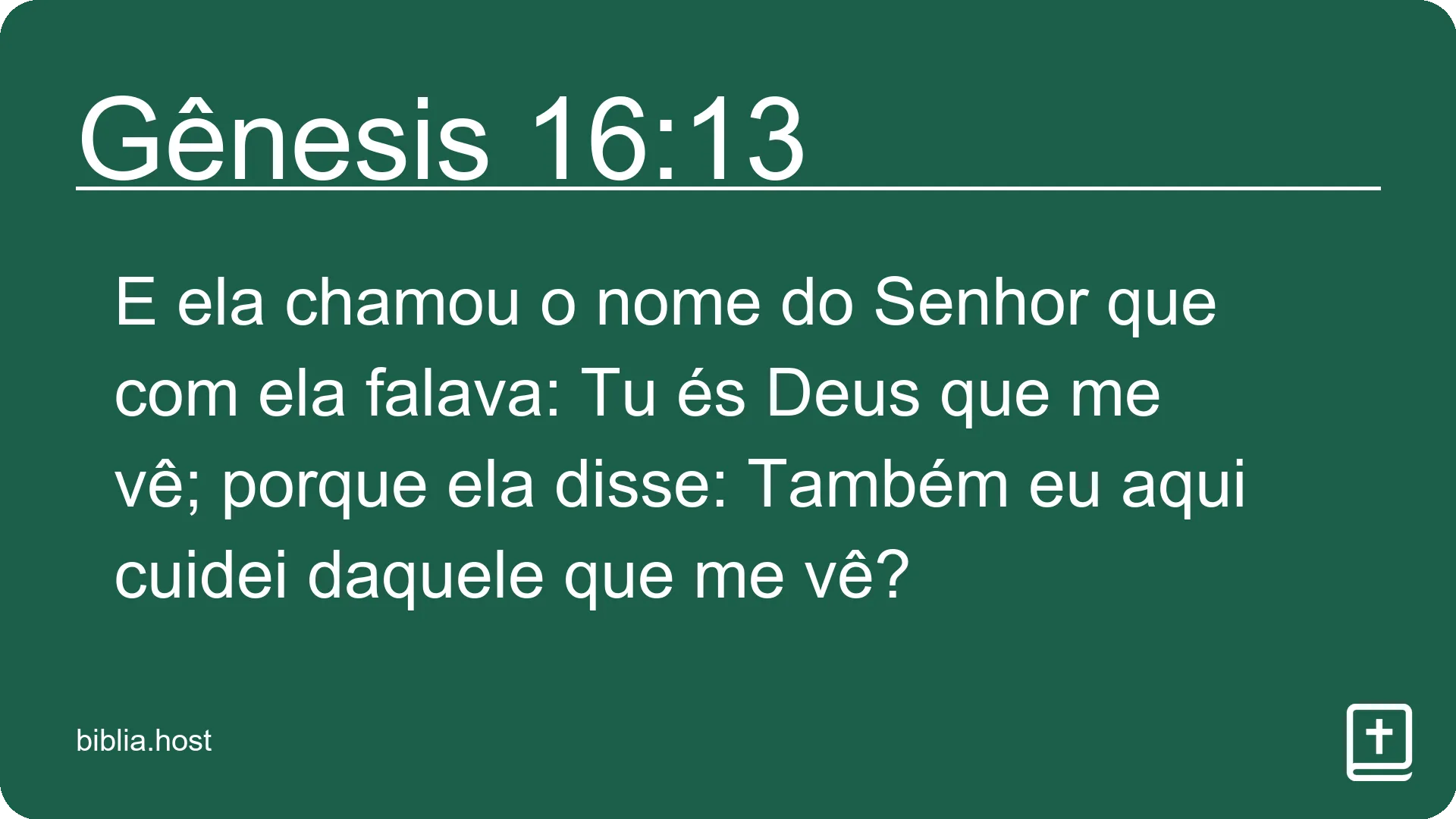 Gênesis 16:13