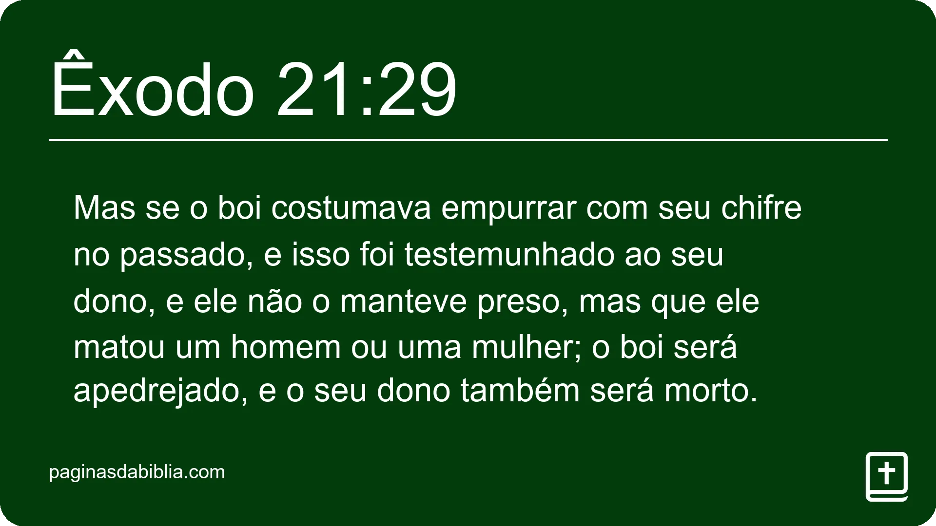 Êxodo 21:29