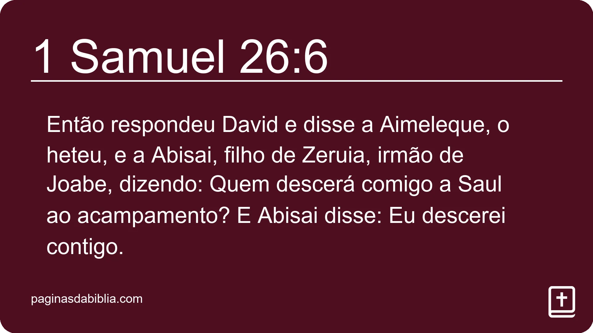 1 Samuel 26:6