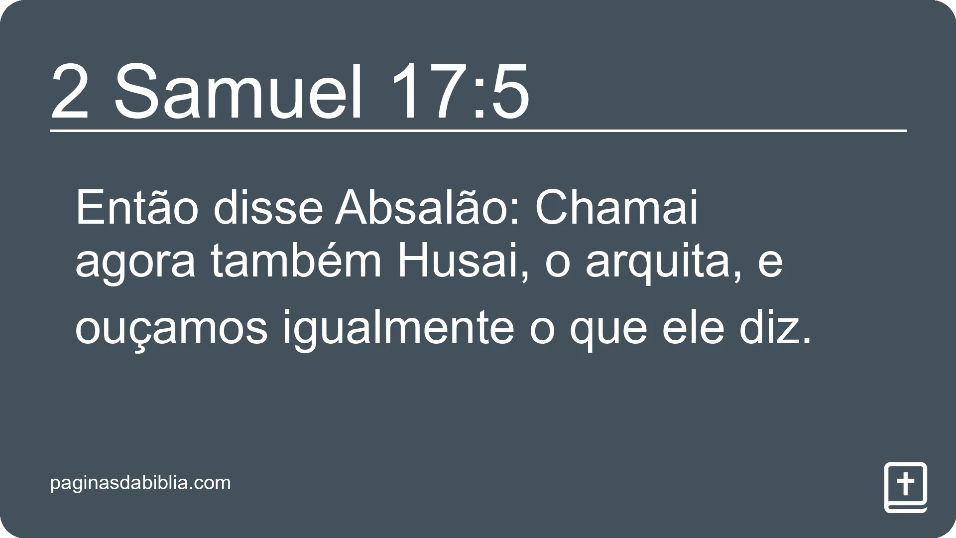 2 Samuel 17:5