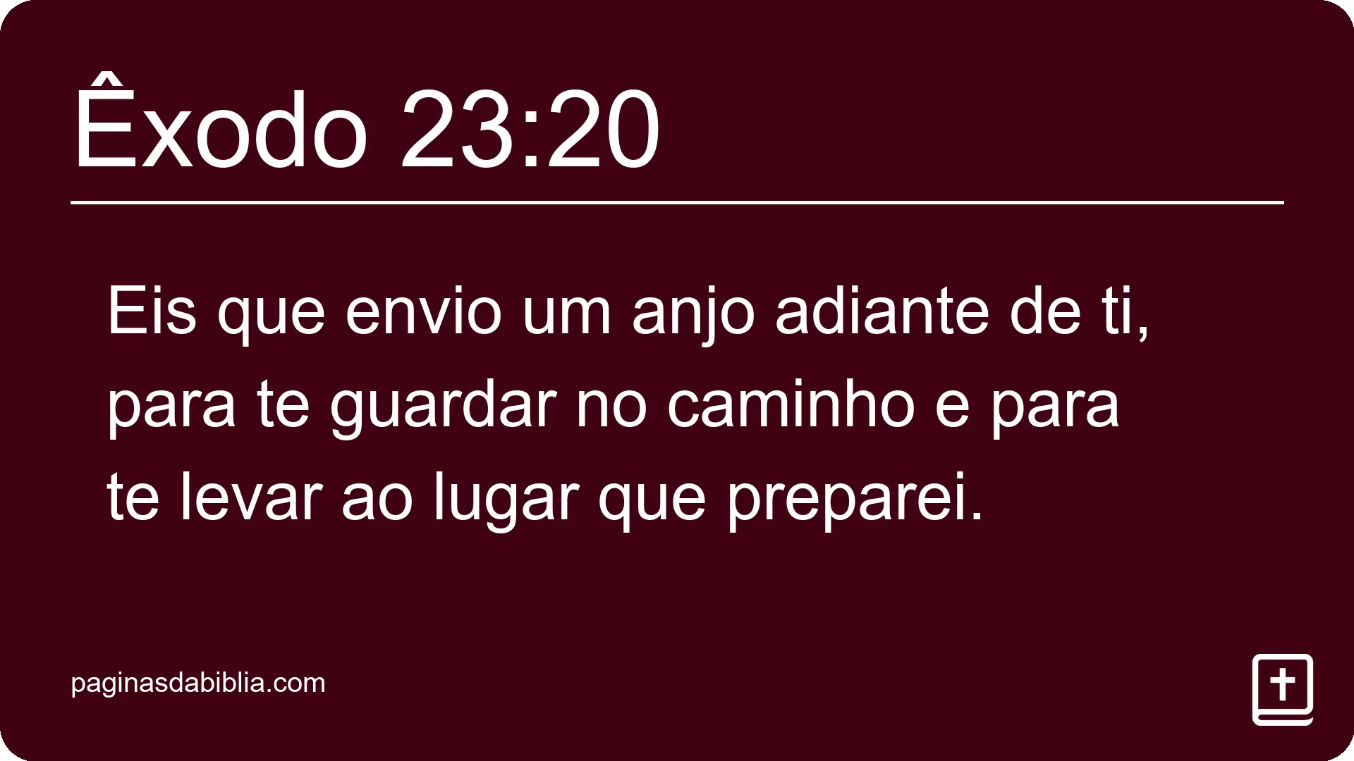 Êxodo 23:20