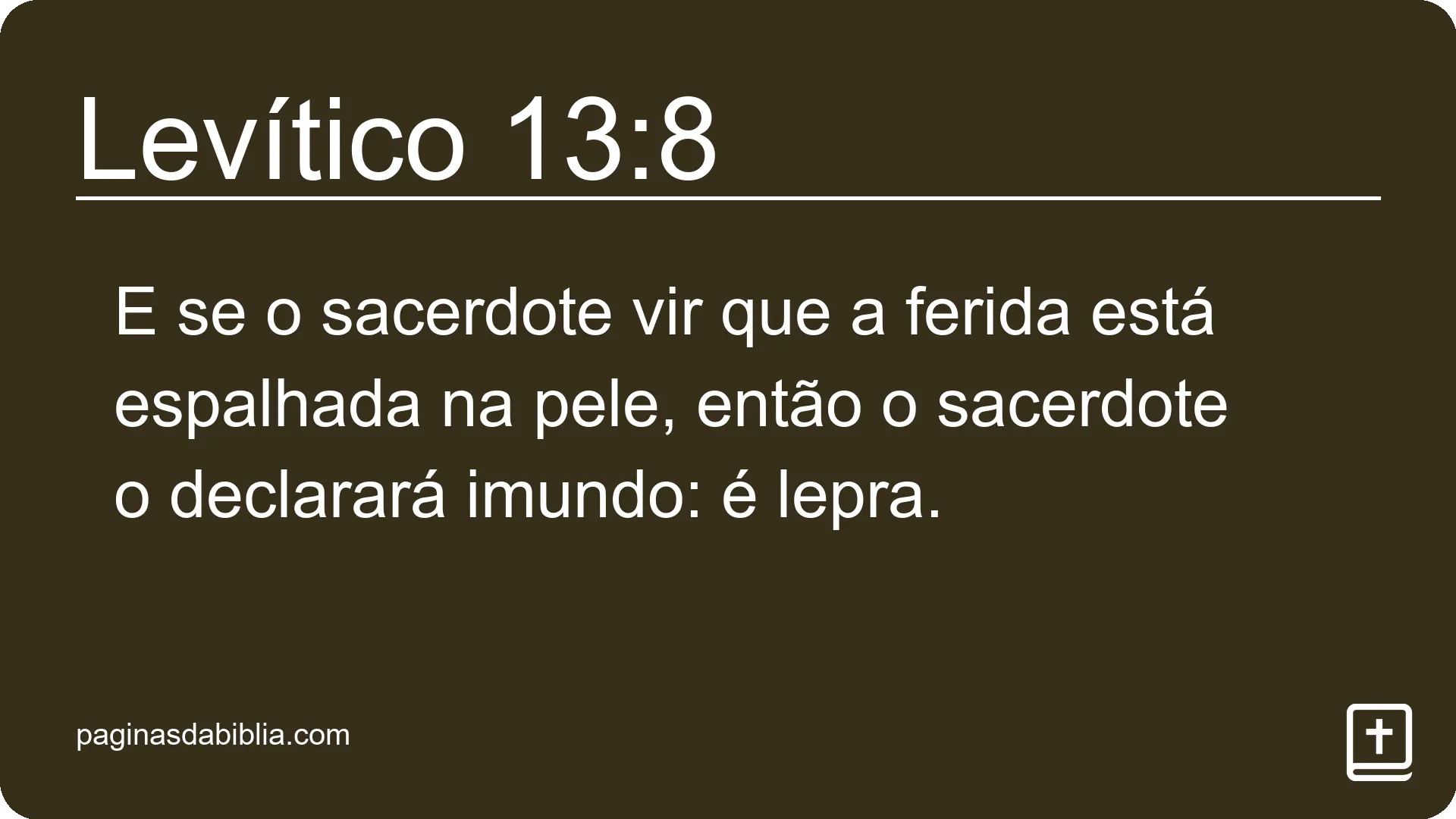 Levítico 13:8