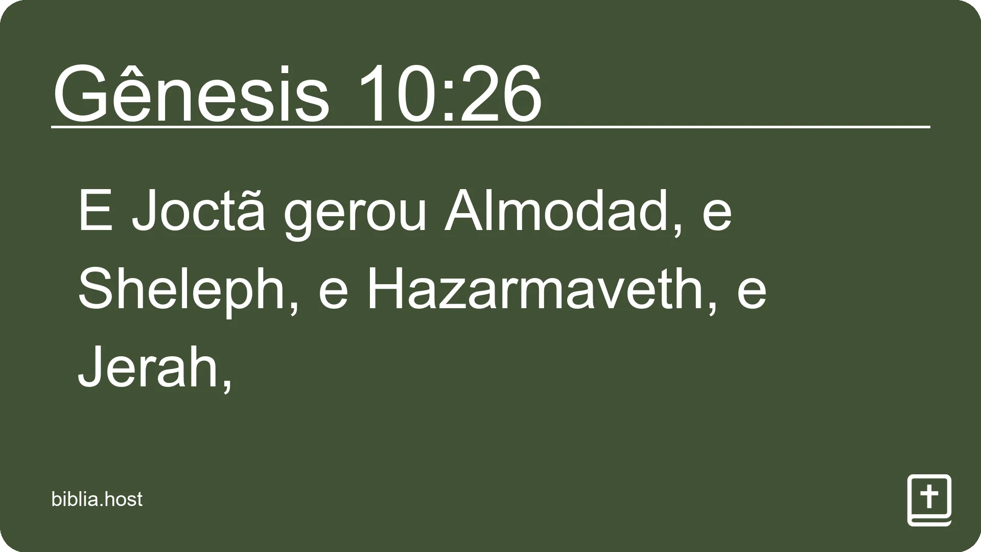 Gênesis 10:26