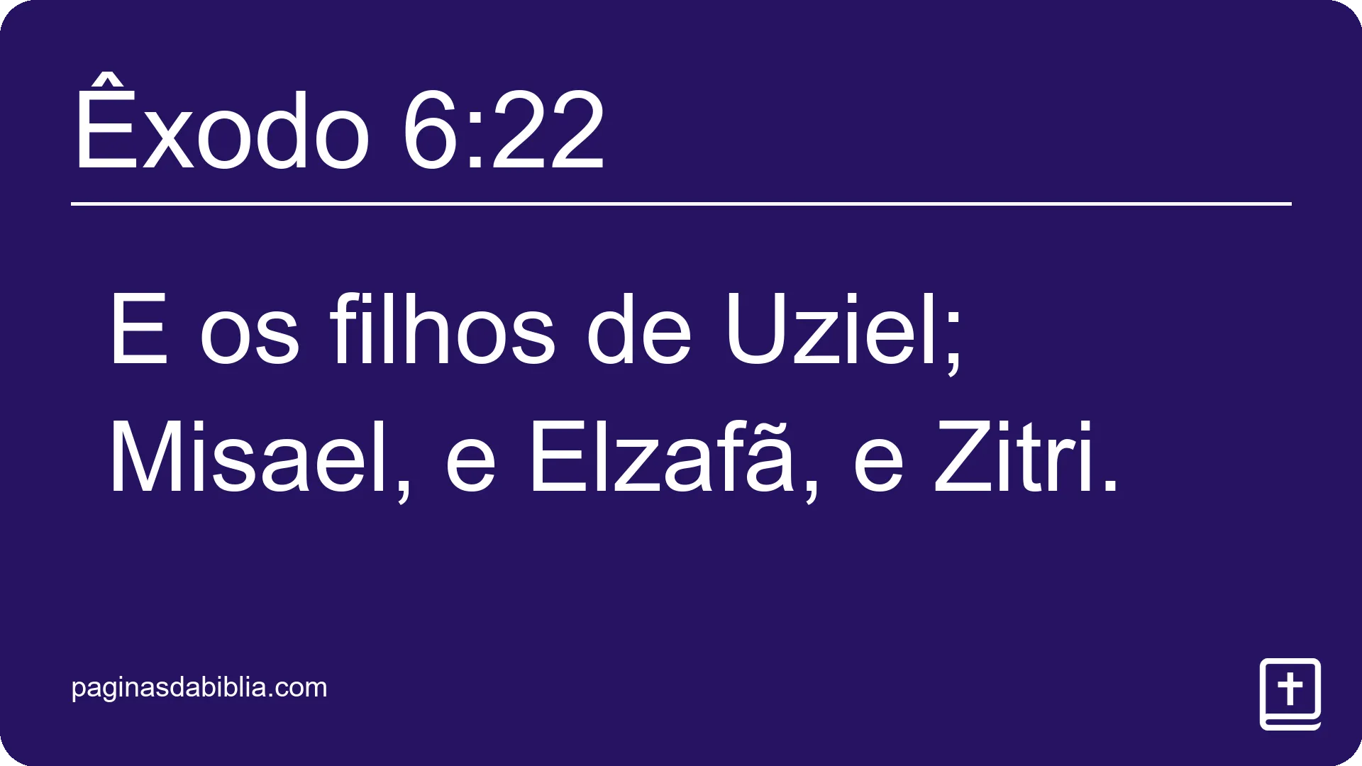 Êxodo 6:22