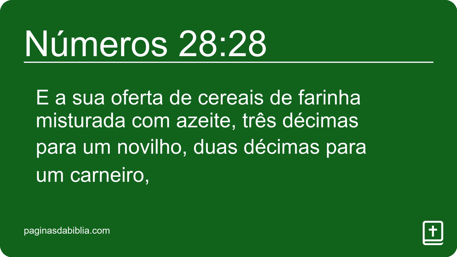 Números 28:28