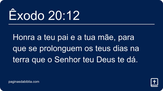 Êxodo 20:12