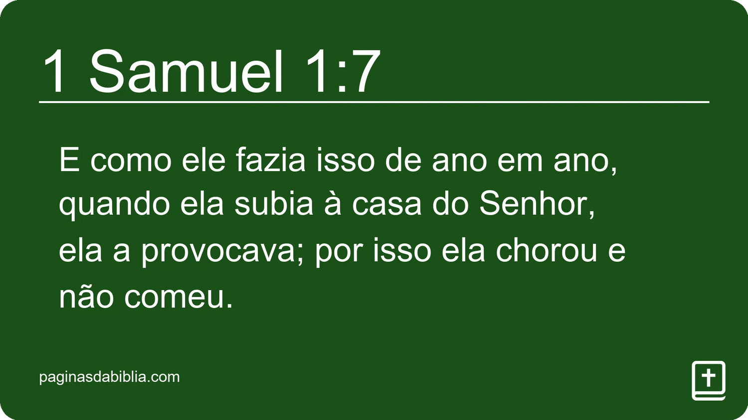 1 Samuel 1:7