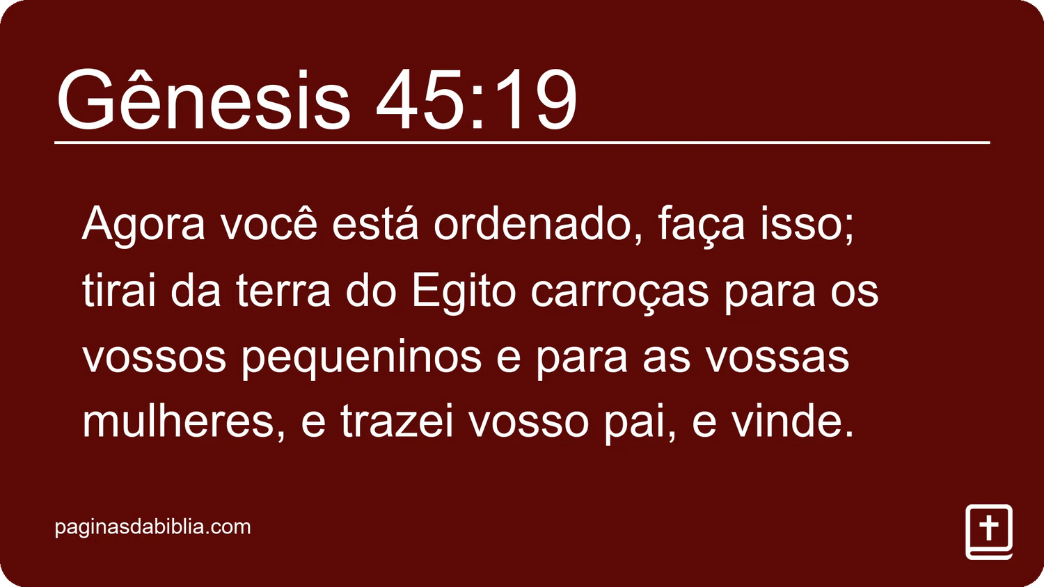 Gênesis 45:19