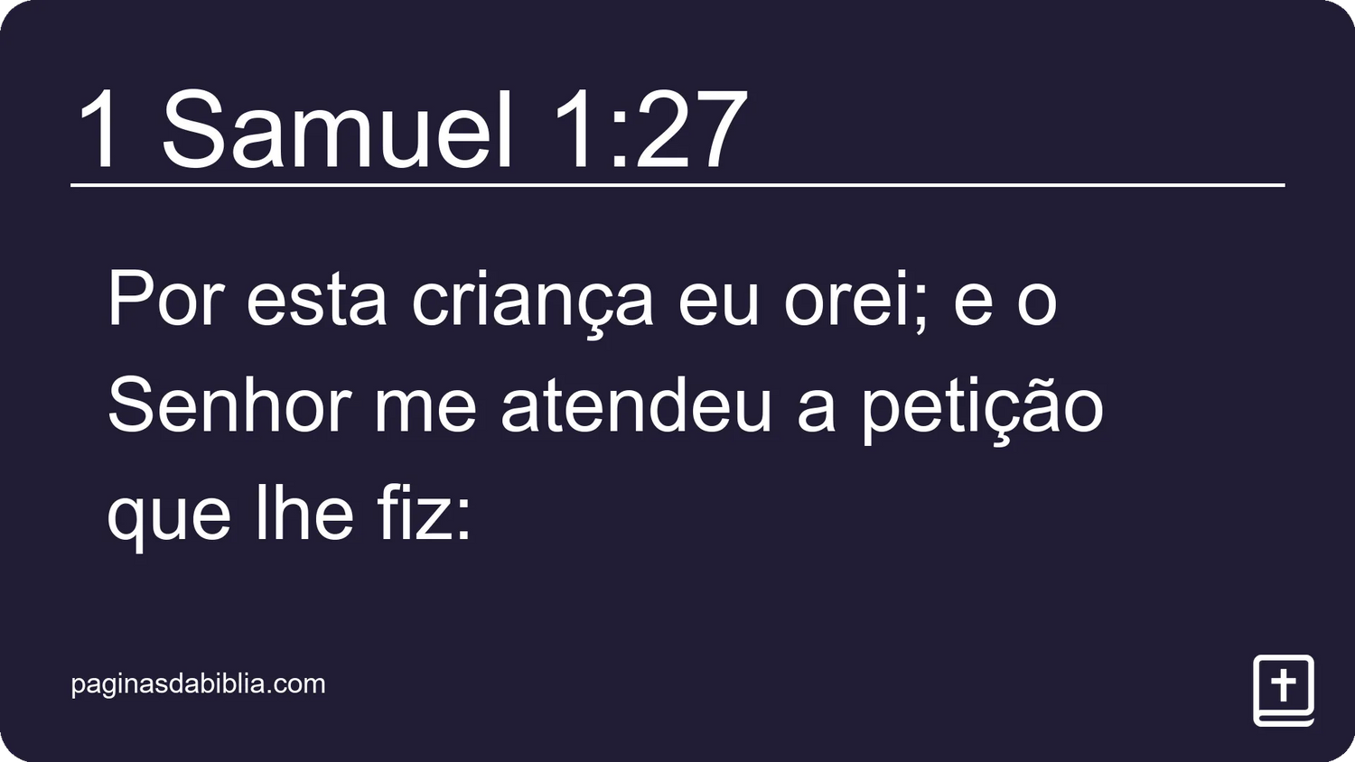 1 Samuel 1:27