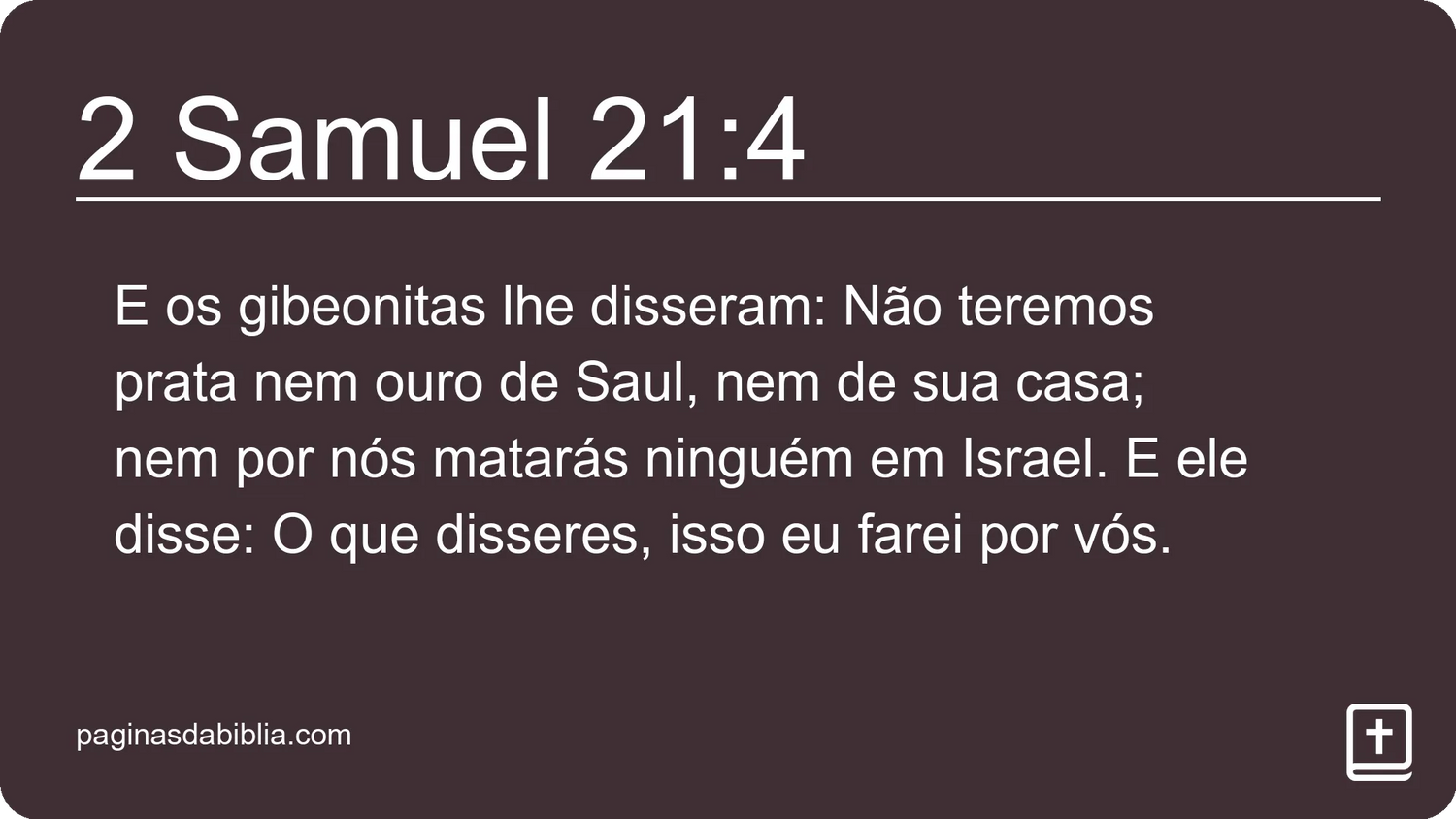 2 Samuel 21:4