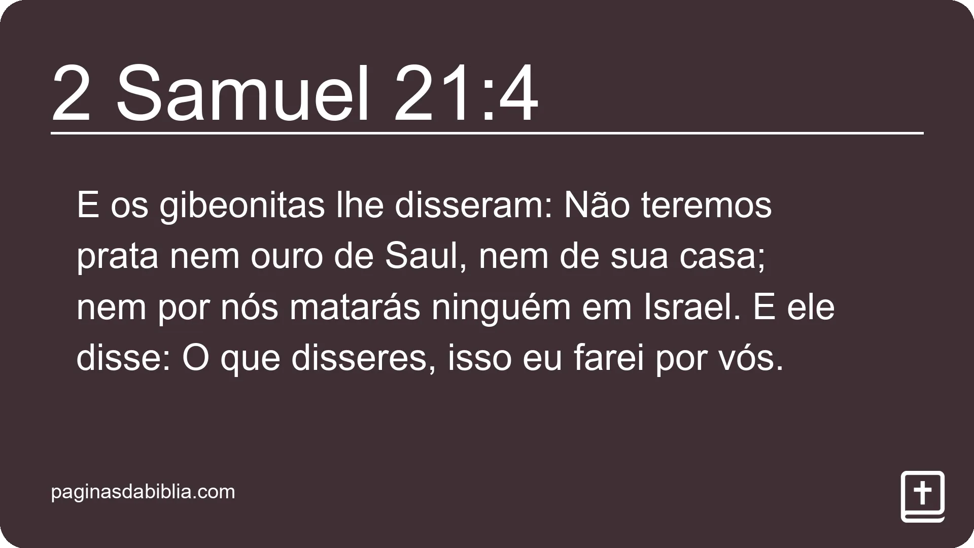 2 Samuel 21:4