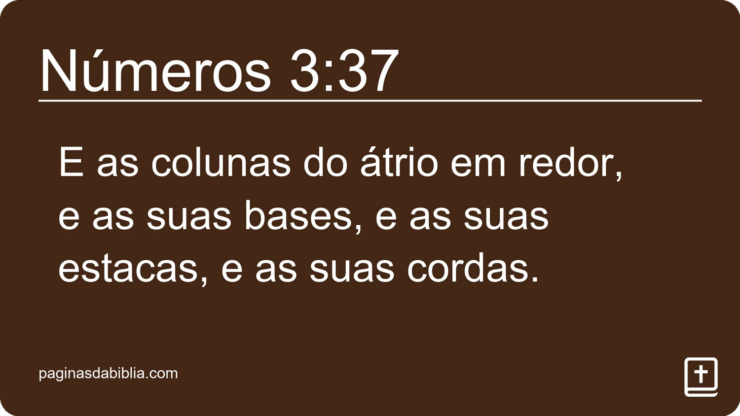 Números 3:37