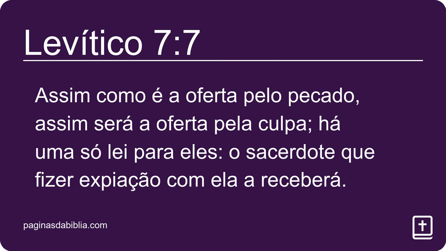 Levítico 7:7