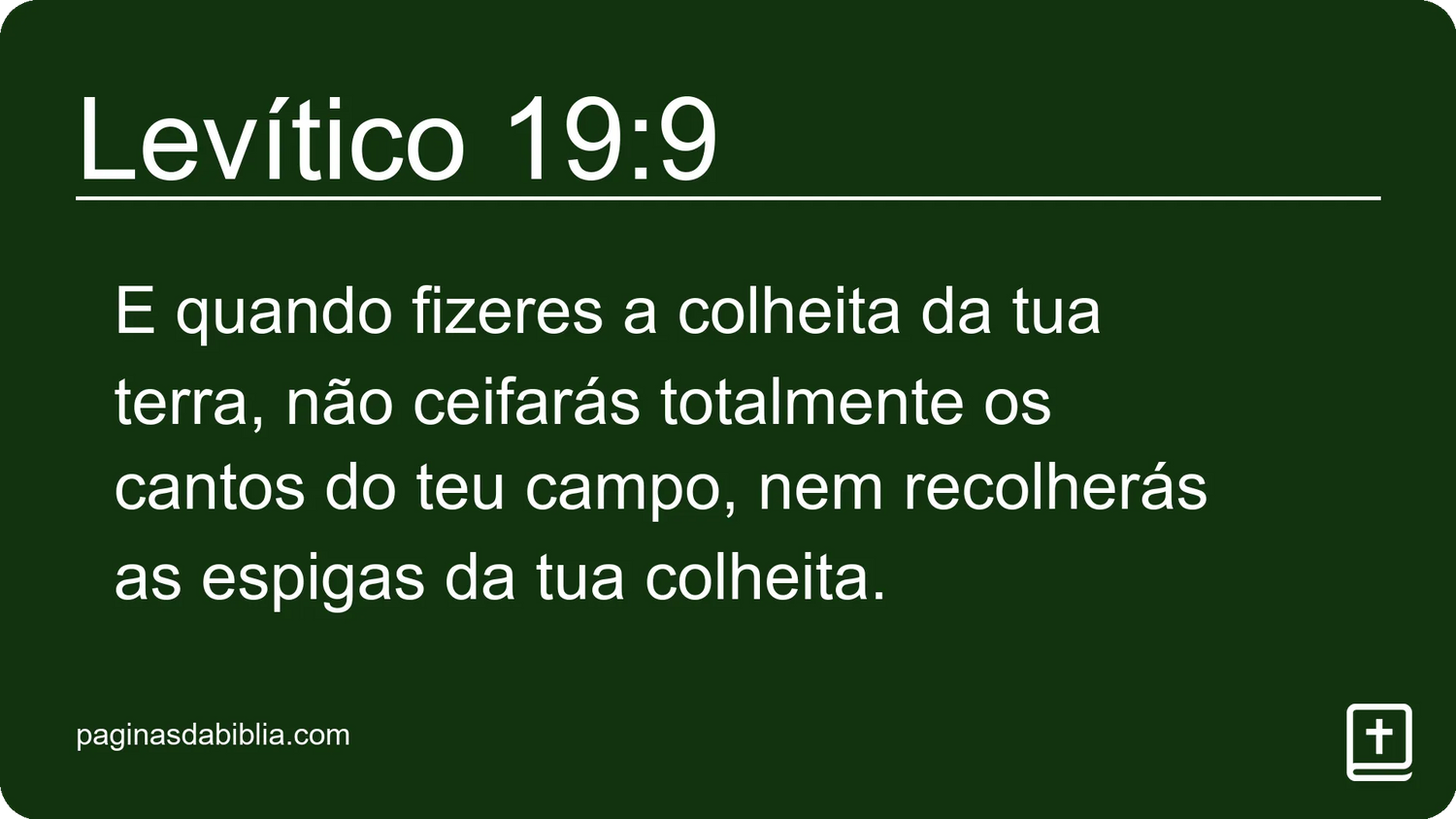 Levítico 19:9