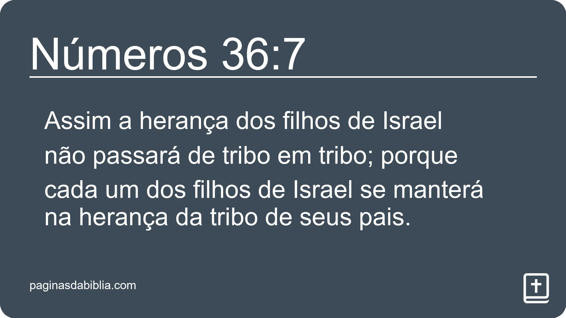 Números 36:7