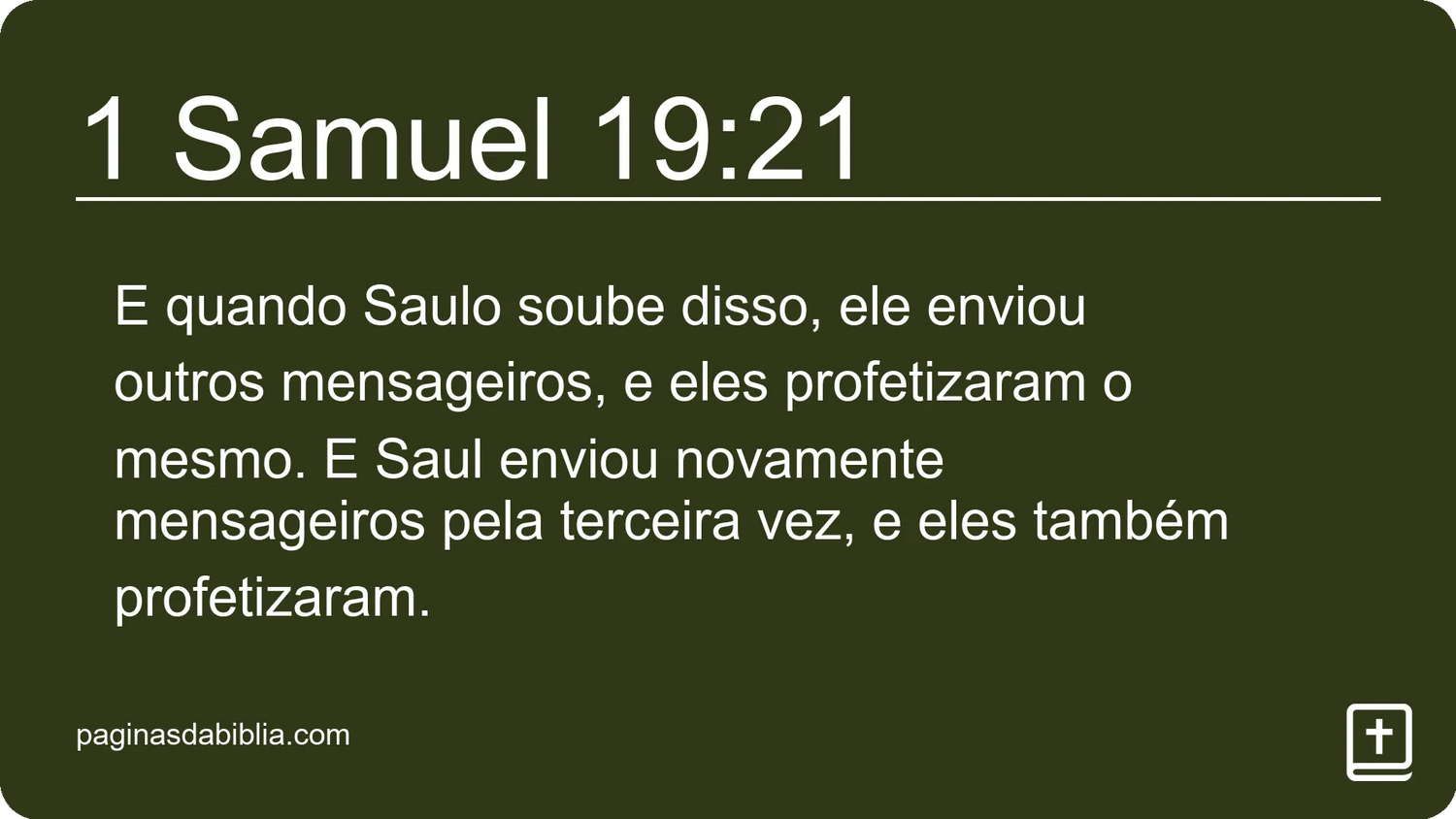 1 Samuel 19:21