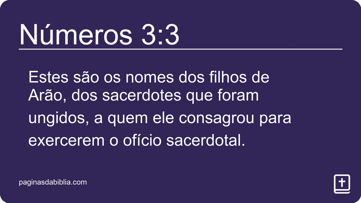 Números 3:3