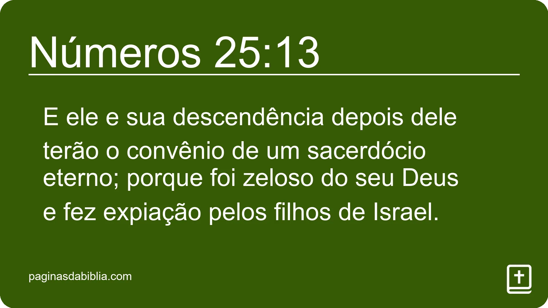 Números 25:13