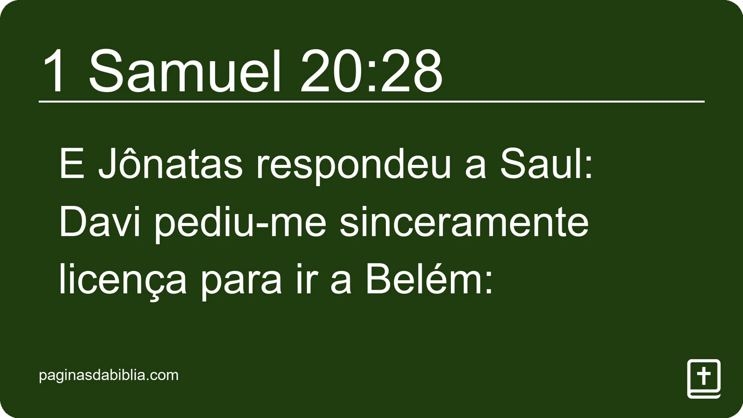 1 Samuel 20:28