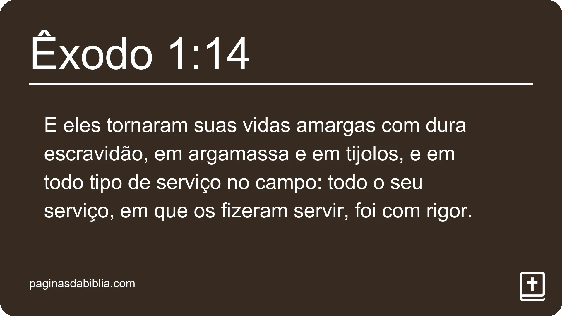 Êxodo 1:14