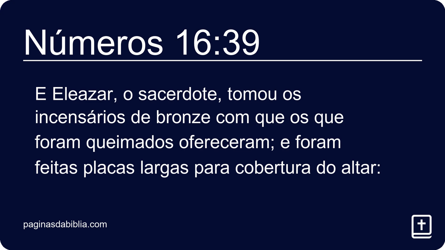 Números 16:39