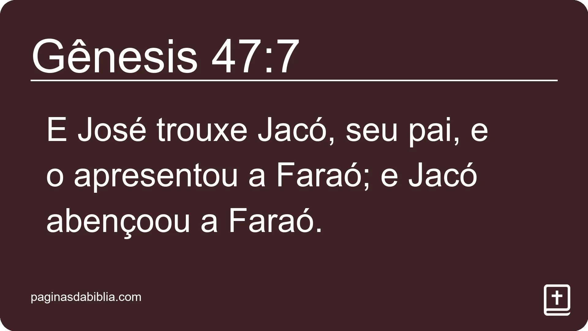 Gênesis 47:7