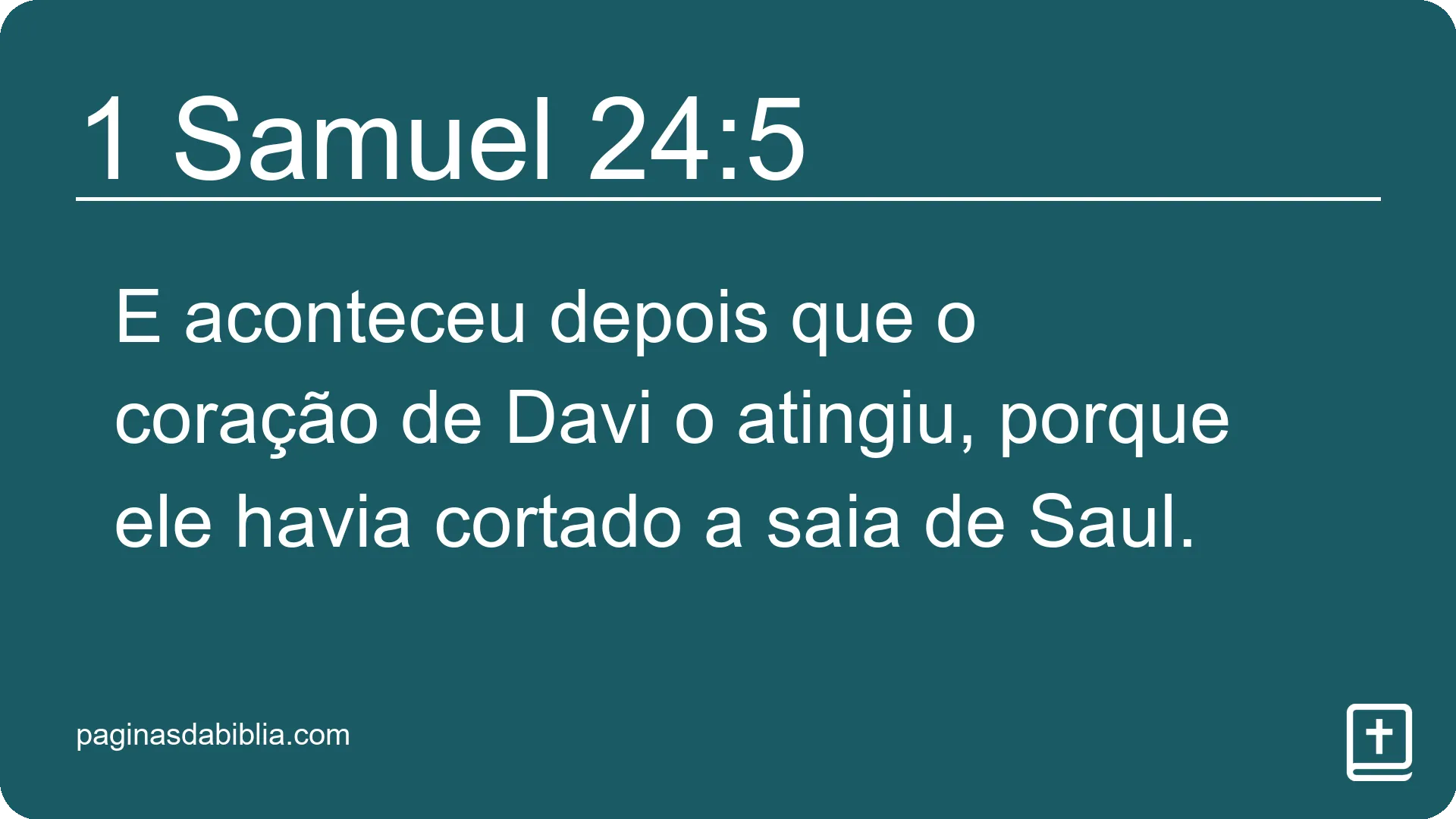 1 Samuel 24:5