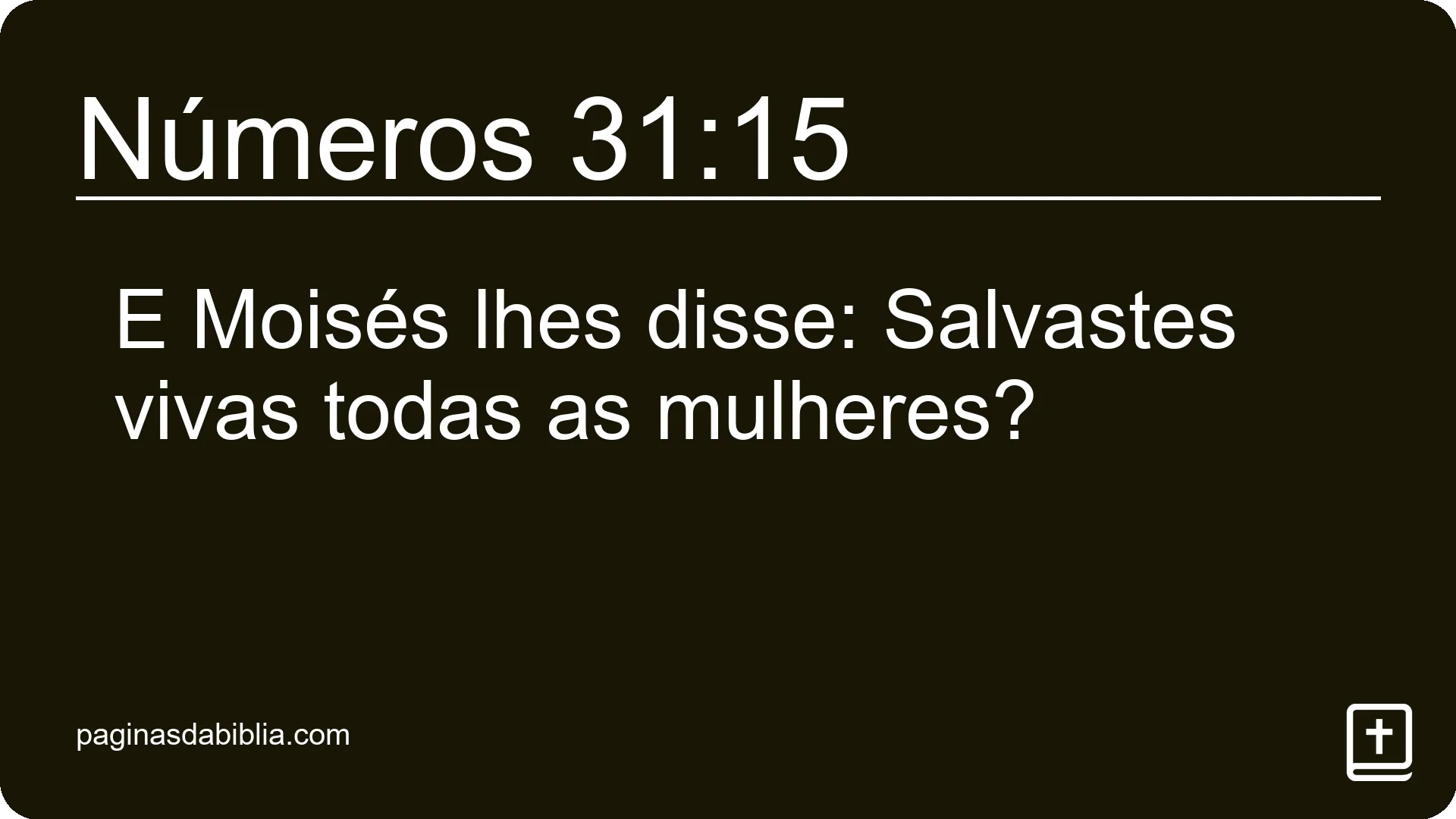 Números 31:15