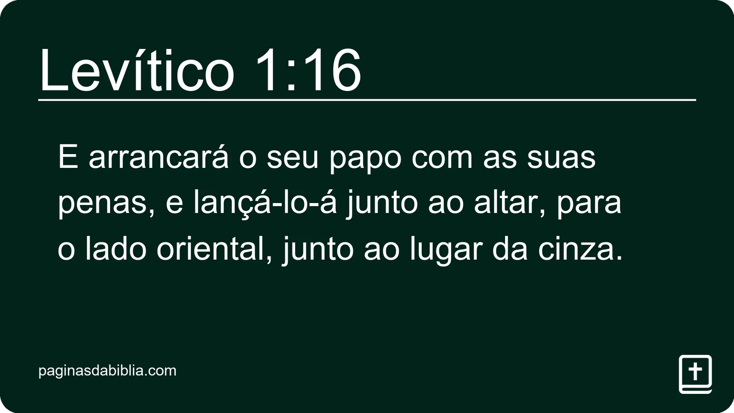 Levítico 1:16