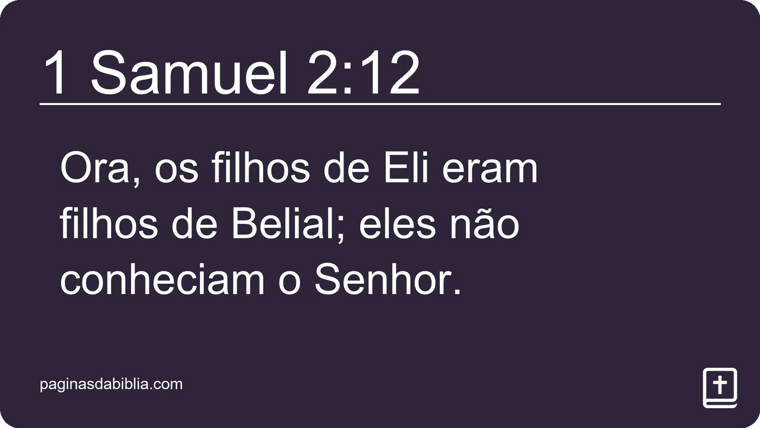 1 Samuel 2:12