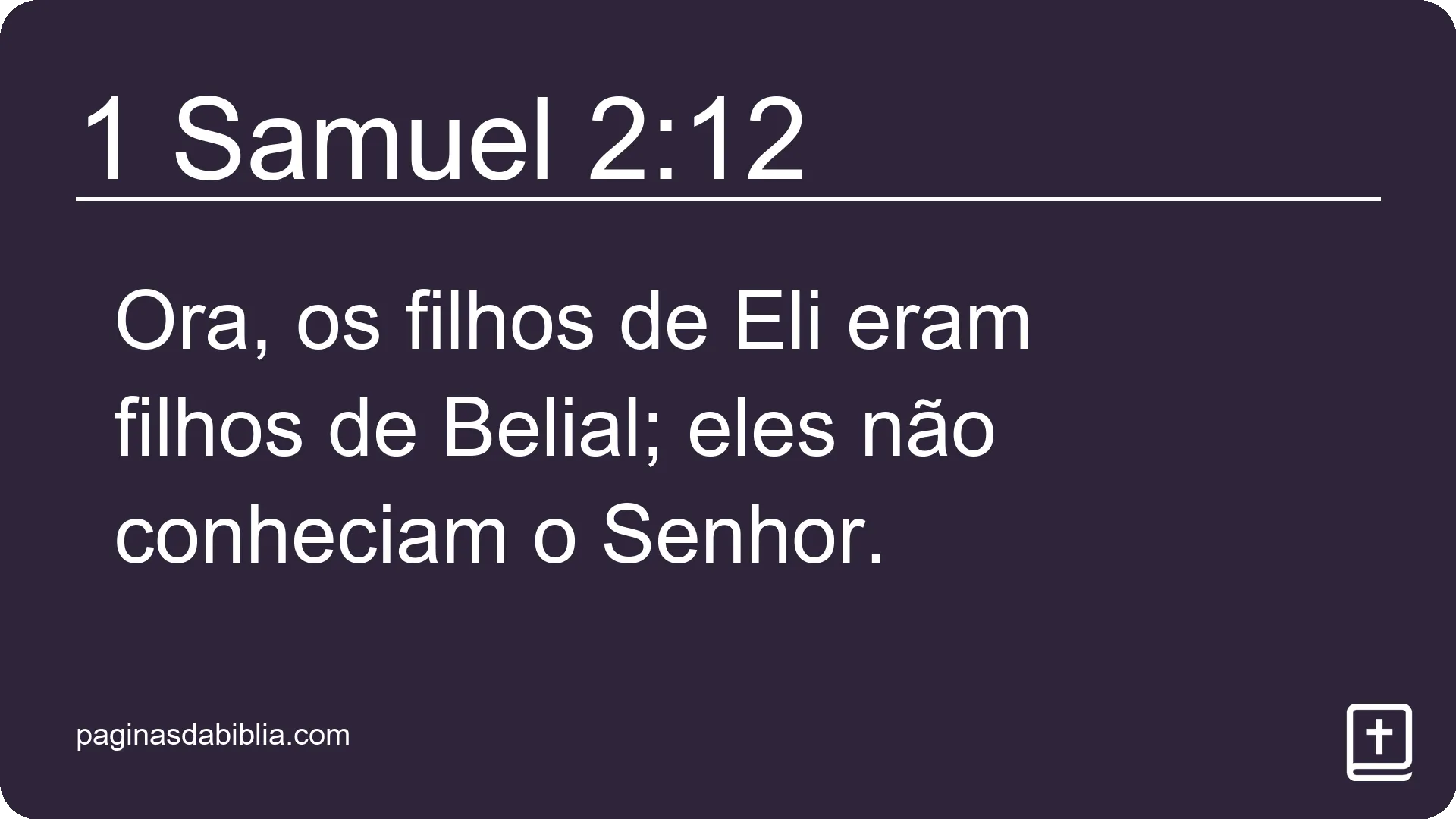 1 Samuel 2:12