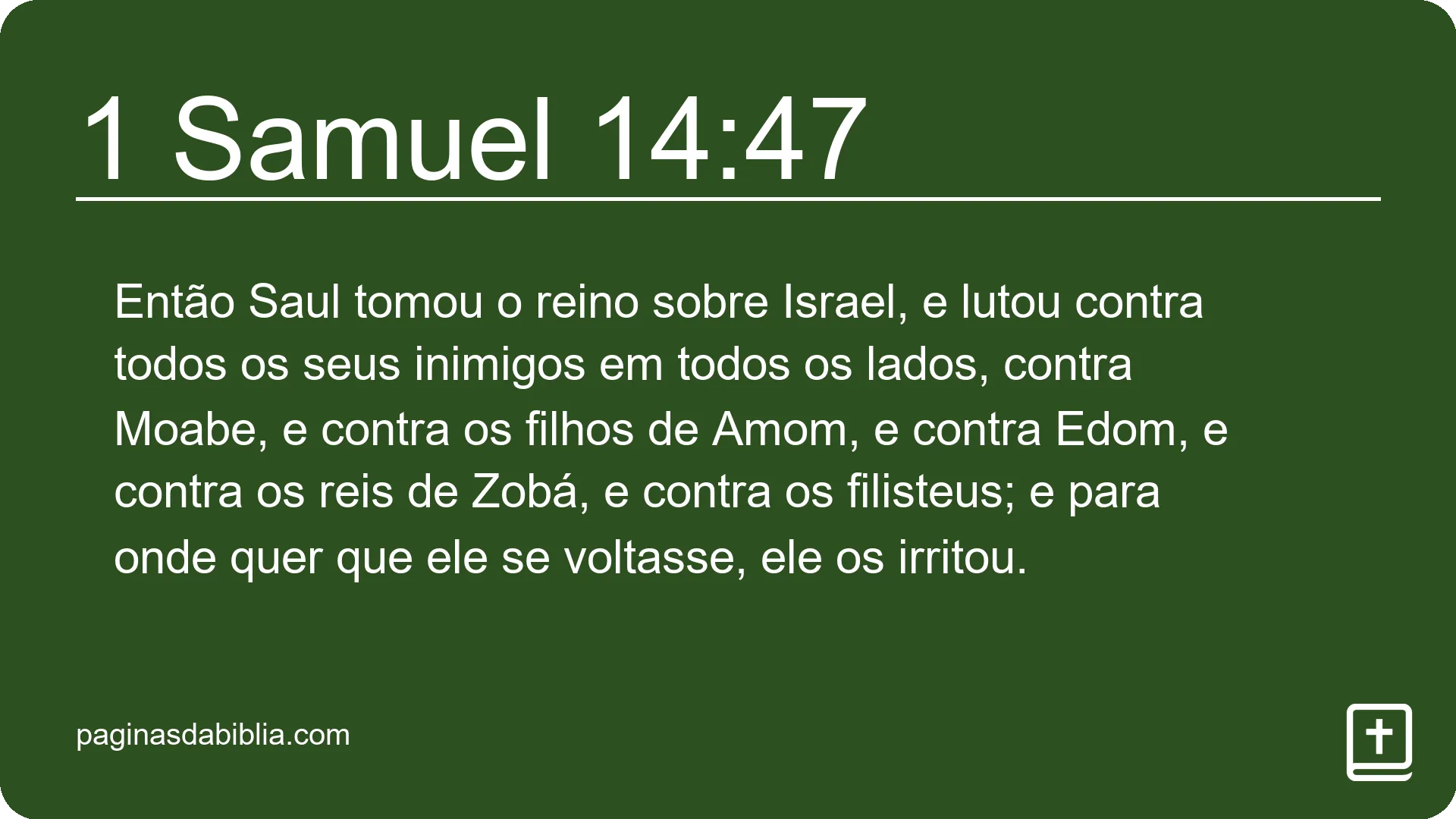 1 Samuel 14:47