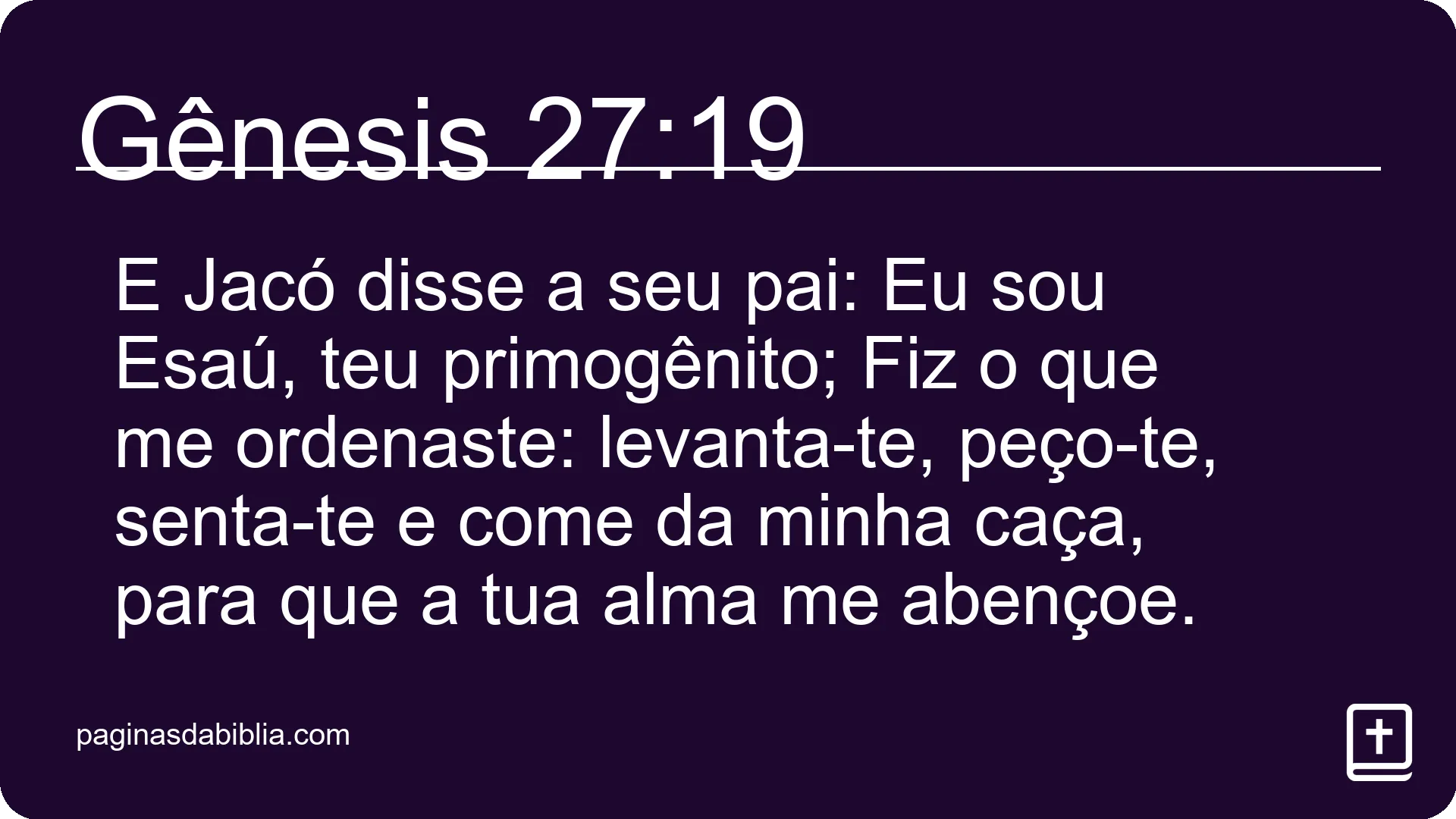 Gênesis 27:19