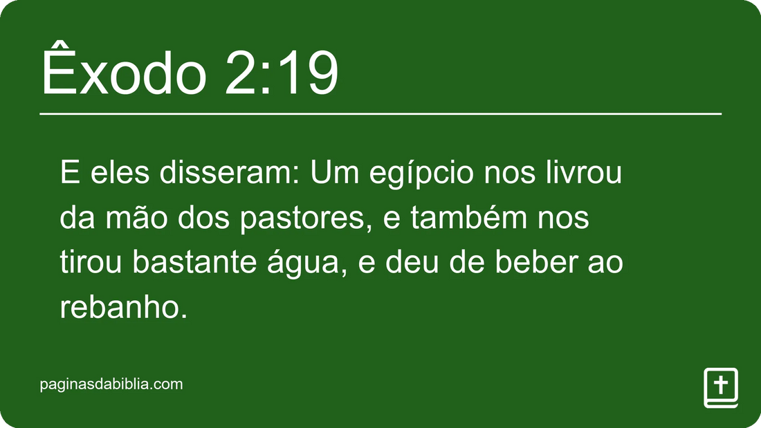 Êxodo 2:19