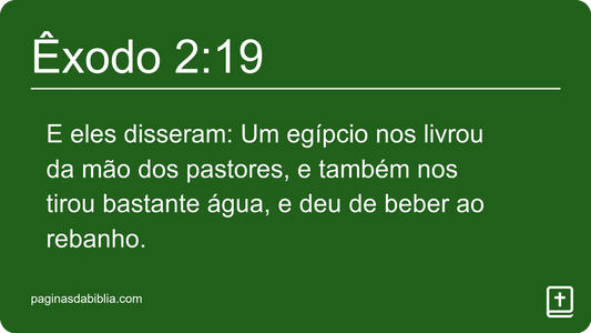 Êxodo 2:19