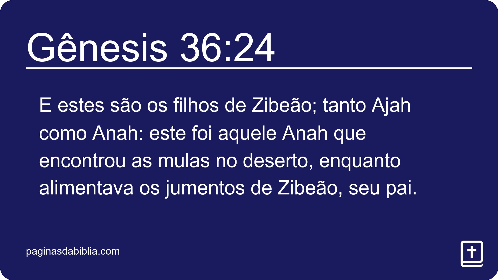 Gênesis 36:24