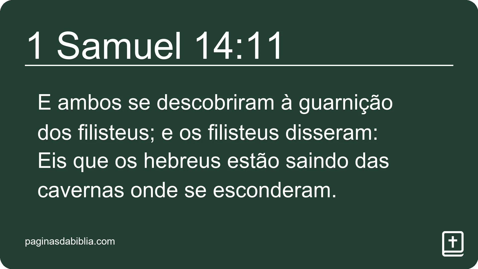 1 Samuel 14:11