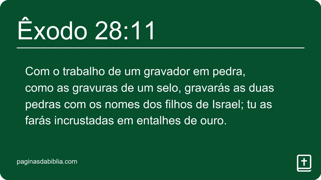 Êxodo 28:11