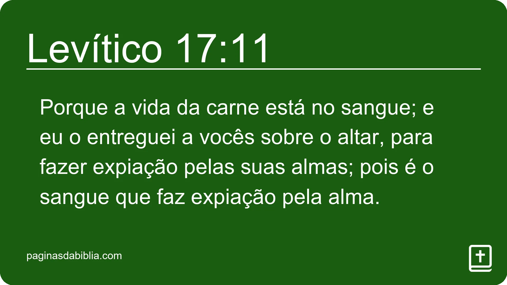 Levítico 17:11