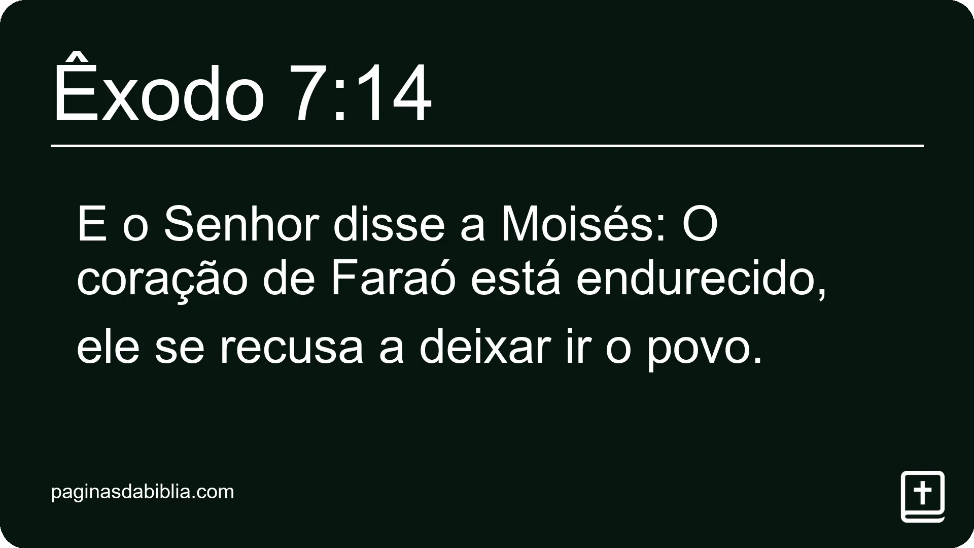 Êxodo 7:14