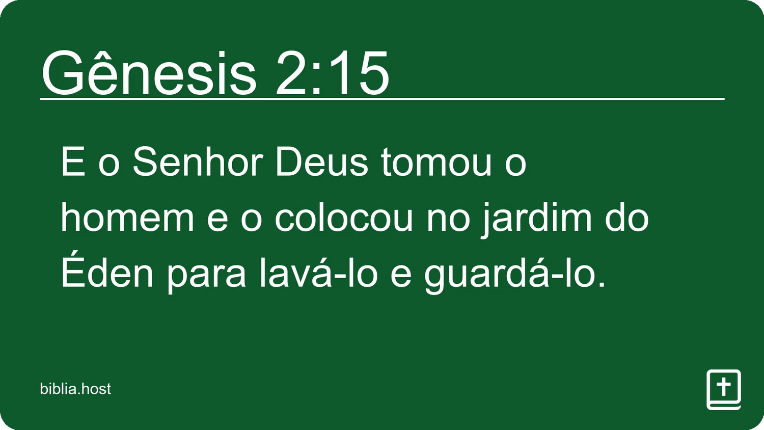 Gênesis 2:15