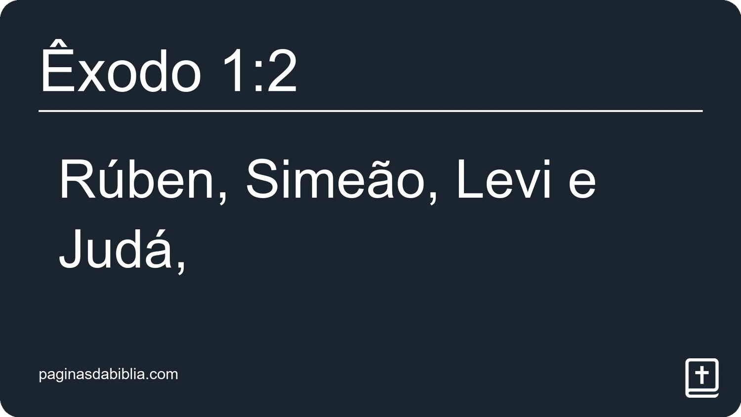 Êxodo 1:2