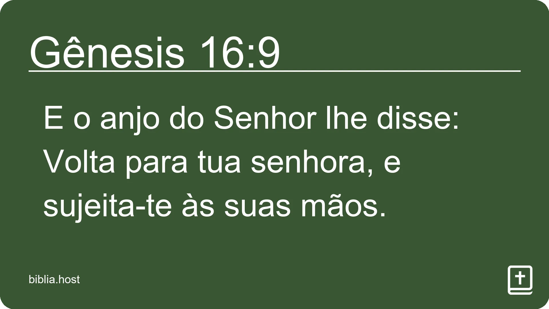 Gênesis 16:9