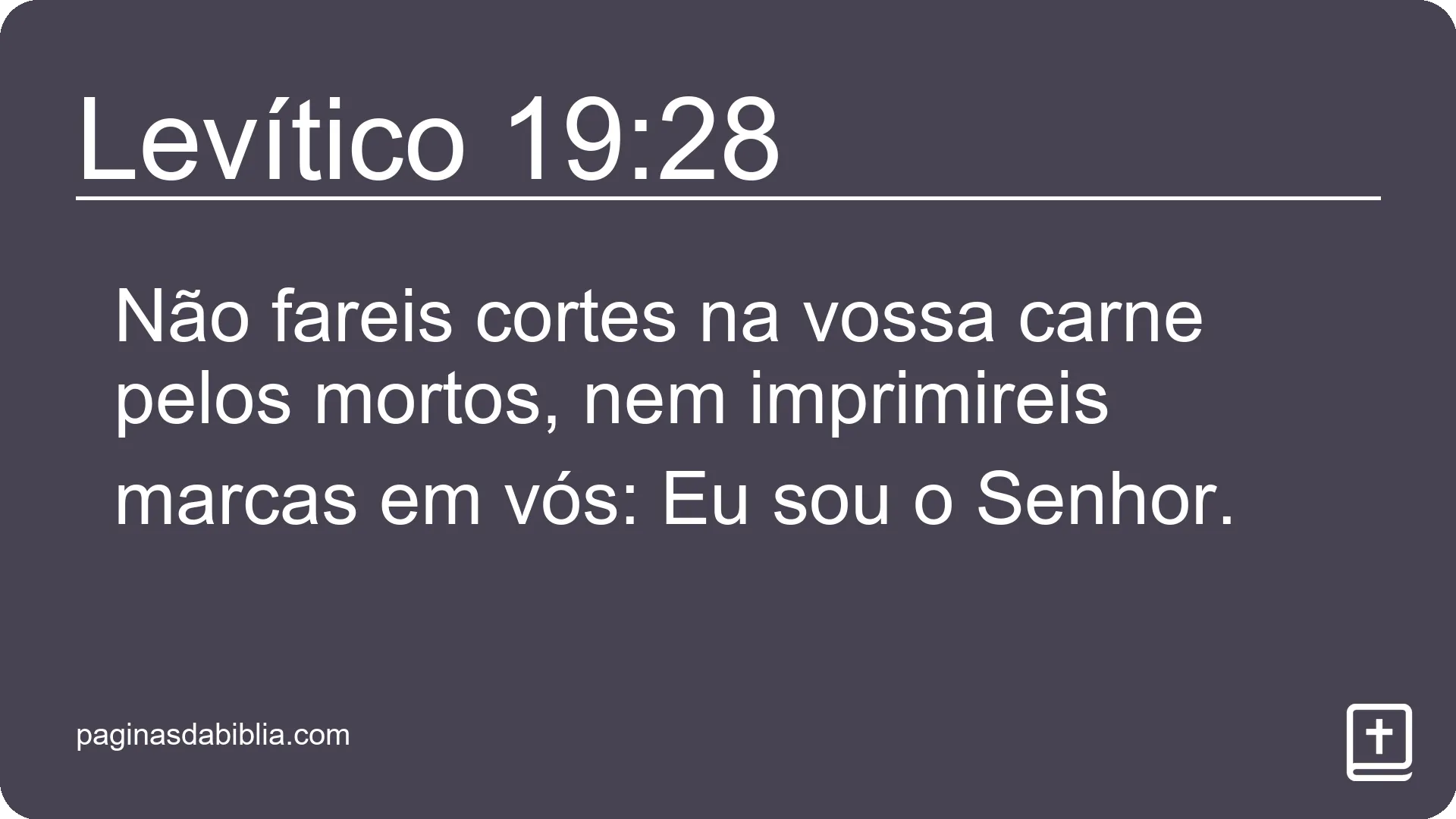 Levítico 19:28