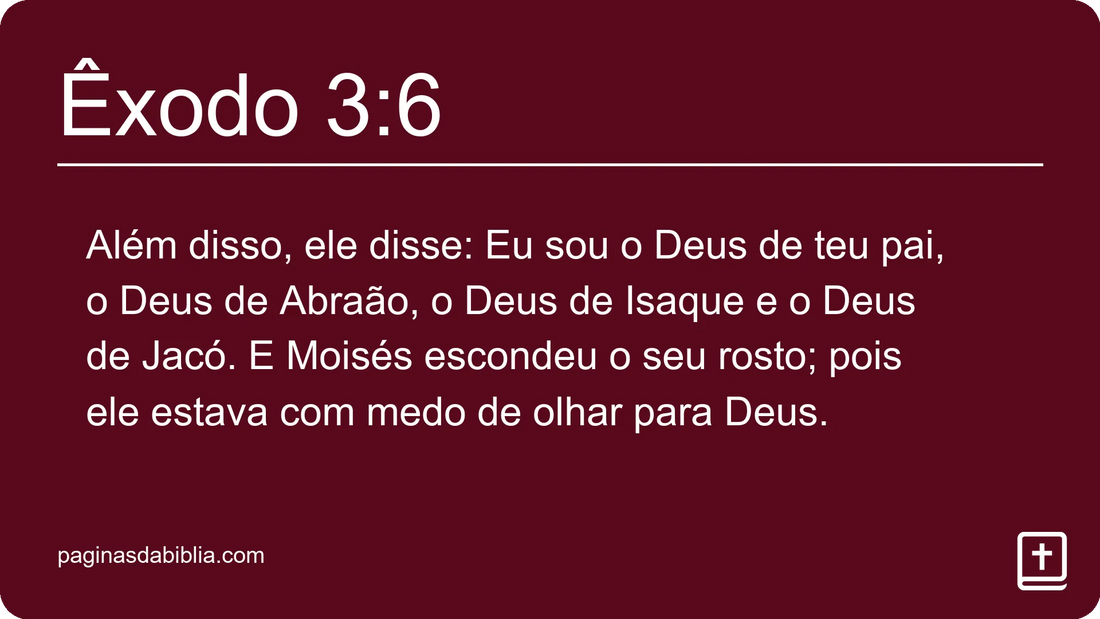 Êxodo 3:6