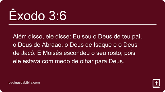 Êxodo 3:6