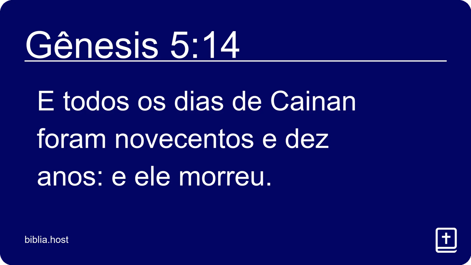 Gênesis 5:14