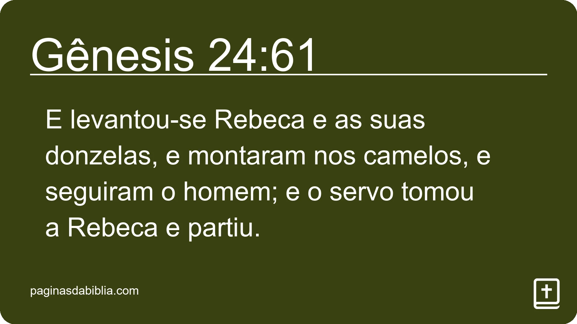 Gênesis 24:61