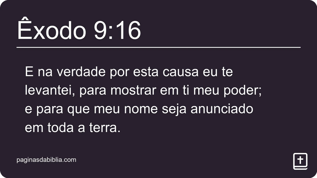 Êxodo 9:16