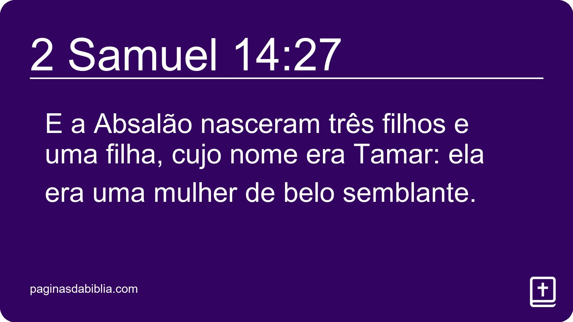 2 Samuel 14:27